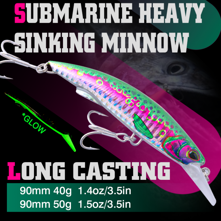 FJORD Stock 3d Printing 90mm 50g Plastic Minnow Lure Transparent Saltwater Fishing Mold Salmon Tuna Bream Sea Bass